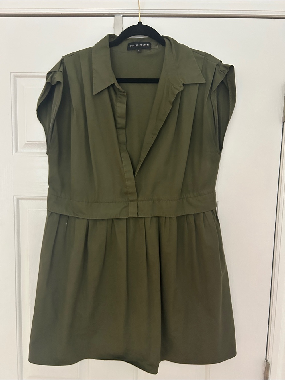 English Factory Army Green Dress
